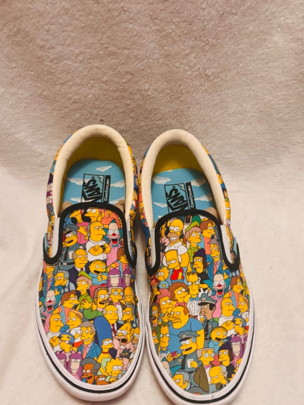 Vans Unisex Sneakers Simpson’s Cartoon Print Eoman’s Size 8, Men’s 6.5 NWOT - Picture 3 of 10